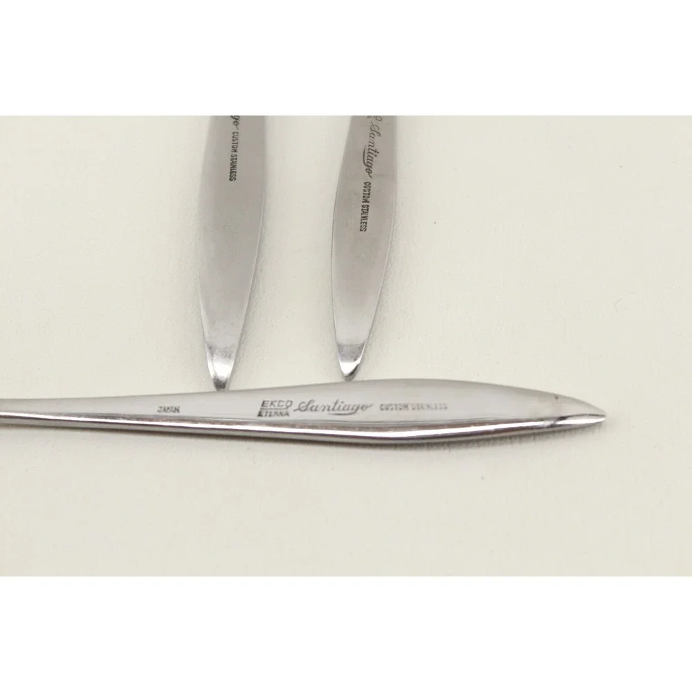 EKCO Eterna SANTIAGO Custom Stainless‎ Dinner Fork Sugar Spoon Butter Knife